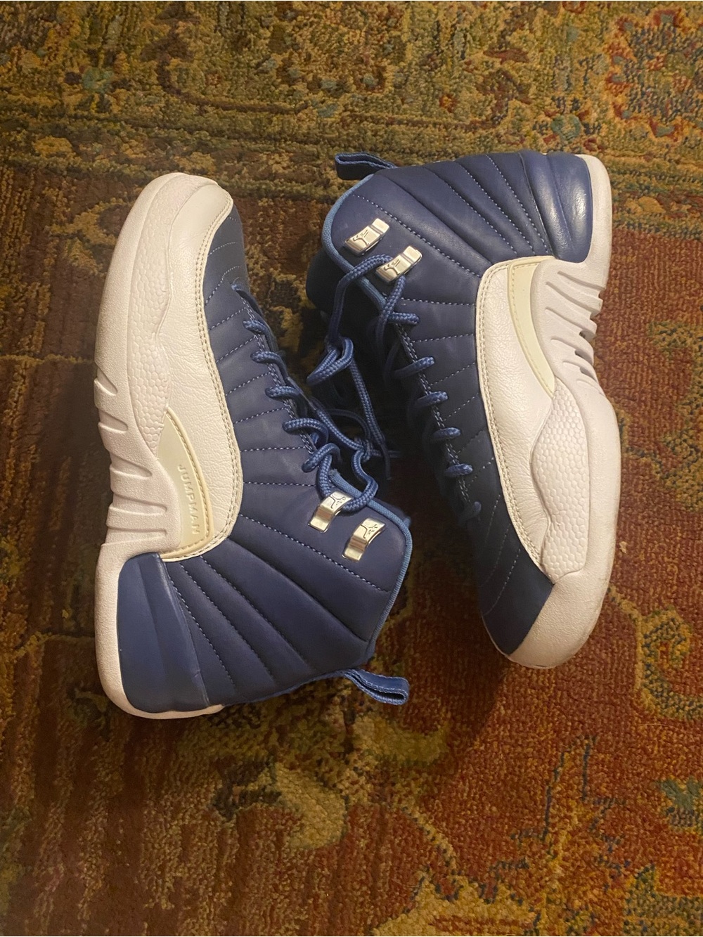 Jordan 12s Blue/White✨